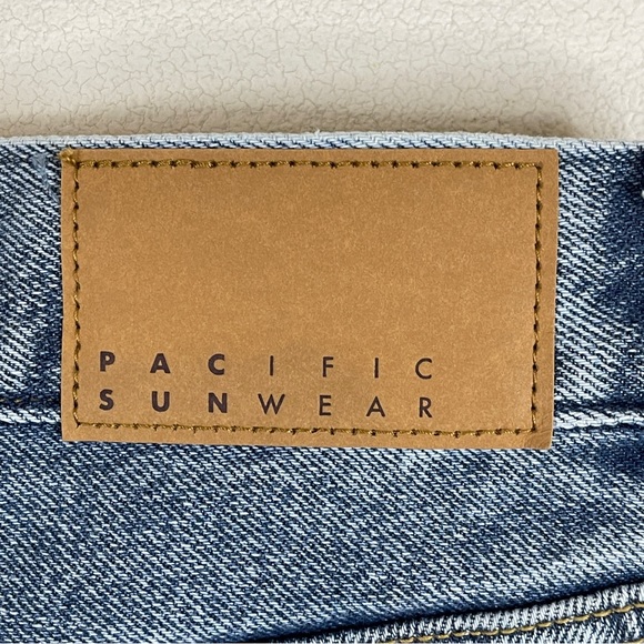 PacSun Men's Denim Blue Button Fly Straight Leg Jeans Size 32x32 - Picture 7 of 10